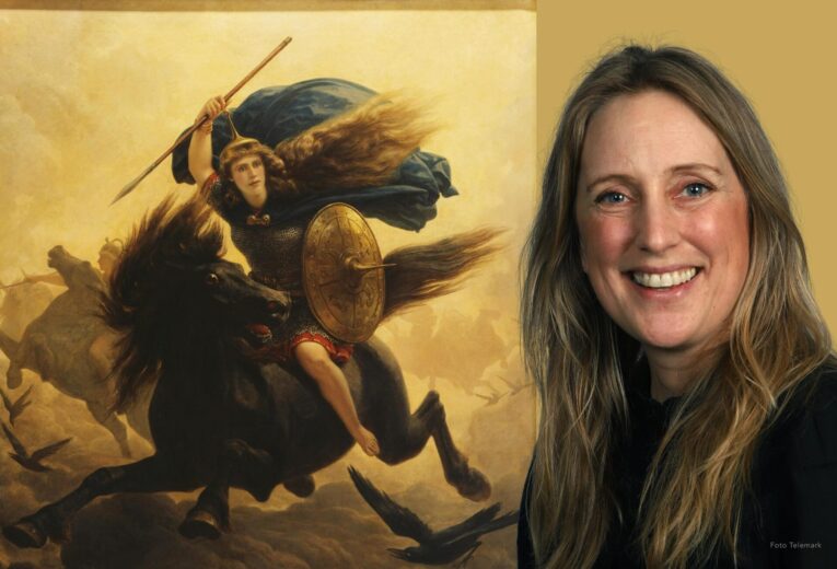 kvinnelike krigere i vikingtid maleri | kvinne