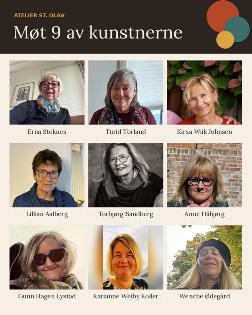 9 kunstnere fra Atelier St. Olav